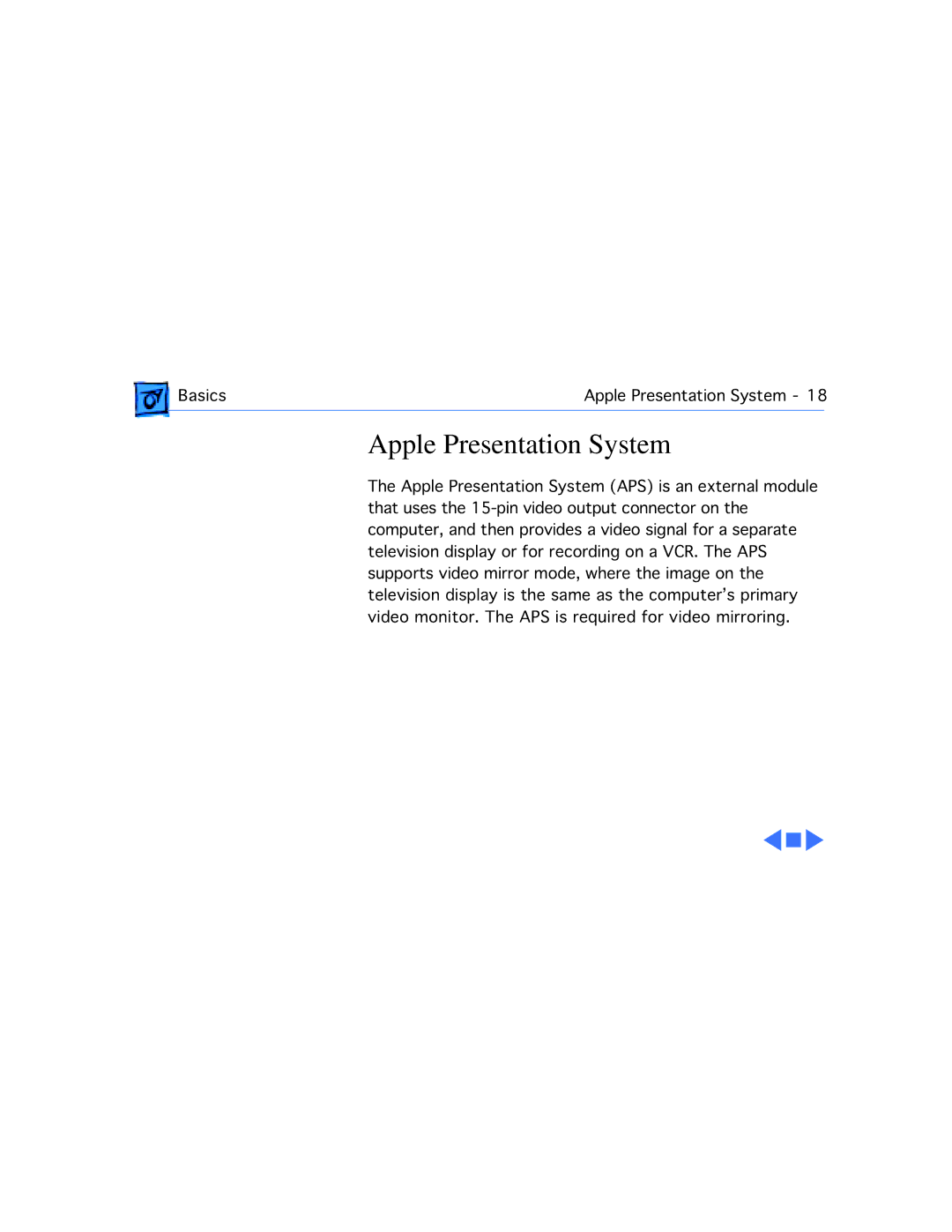 Apple 5260, 5280 manual Apple Presentation System 