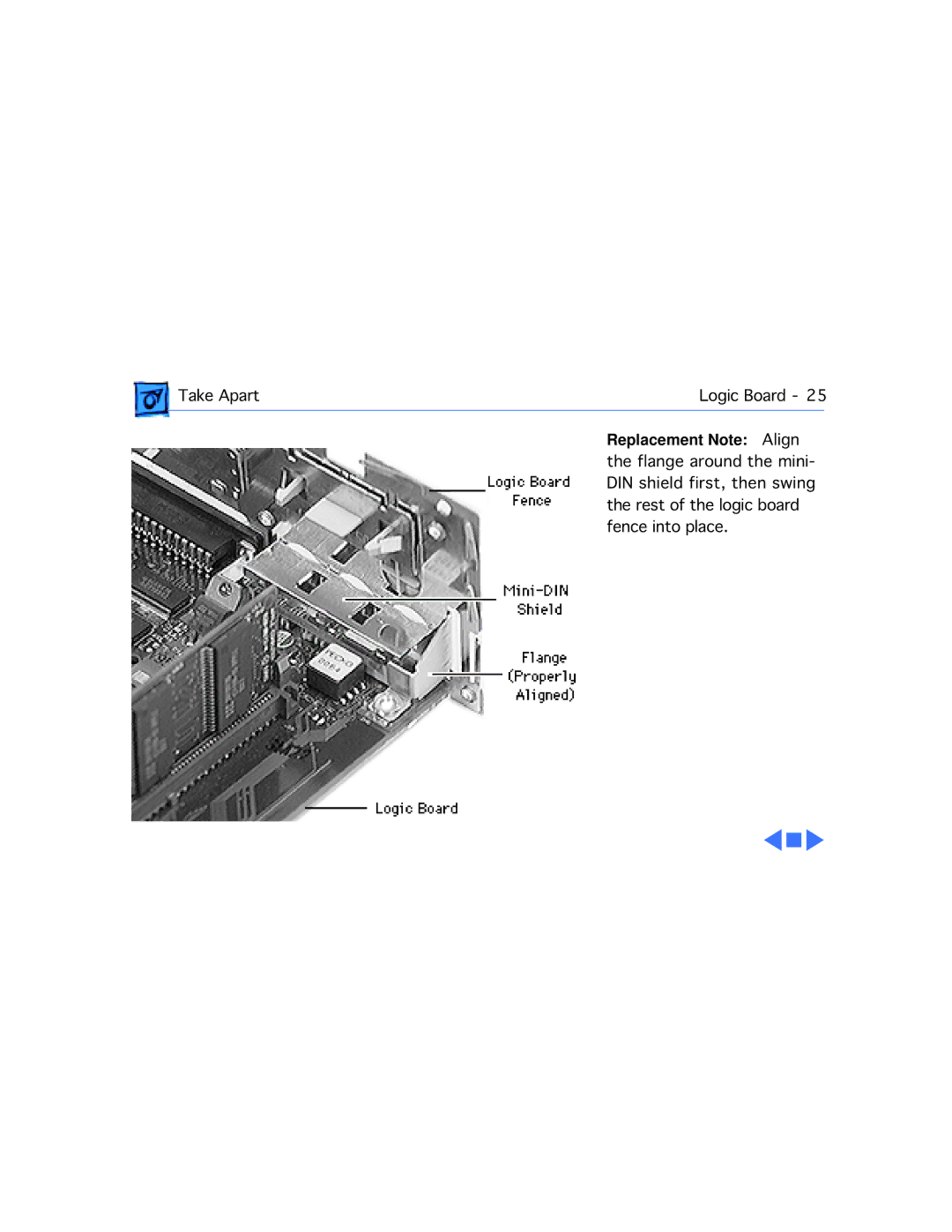 Apple 5280, 5260 manual Replacement Note Align 