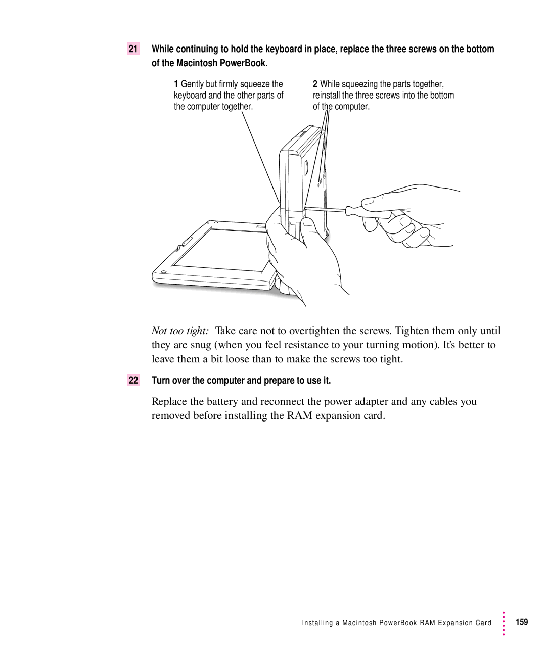 Apple 5300 Series manual Turn over the computer and prepare to use it 