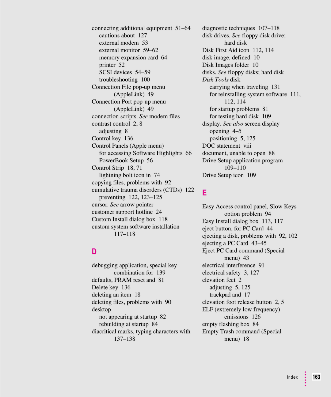 Apple 5300 Series manual Index 