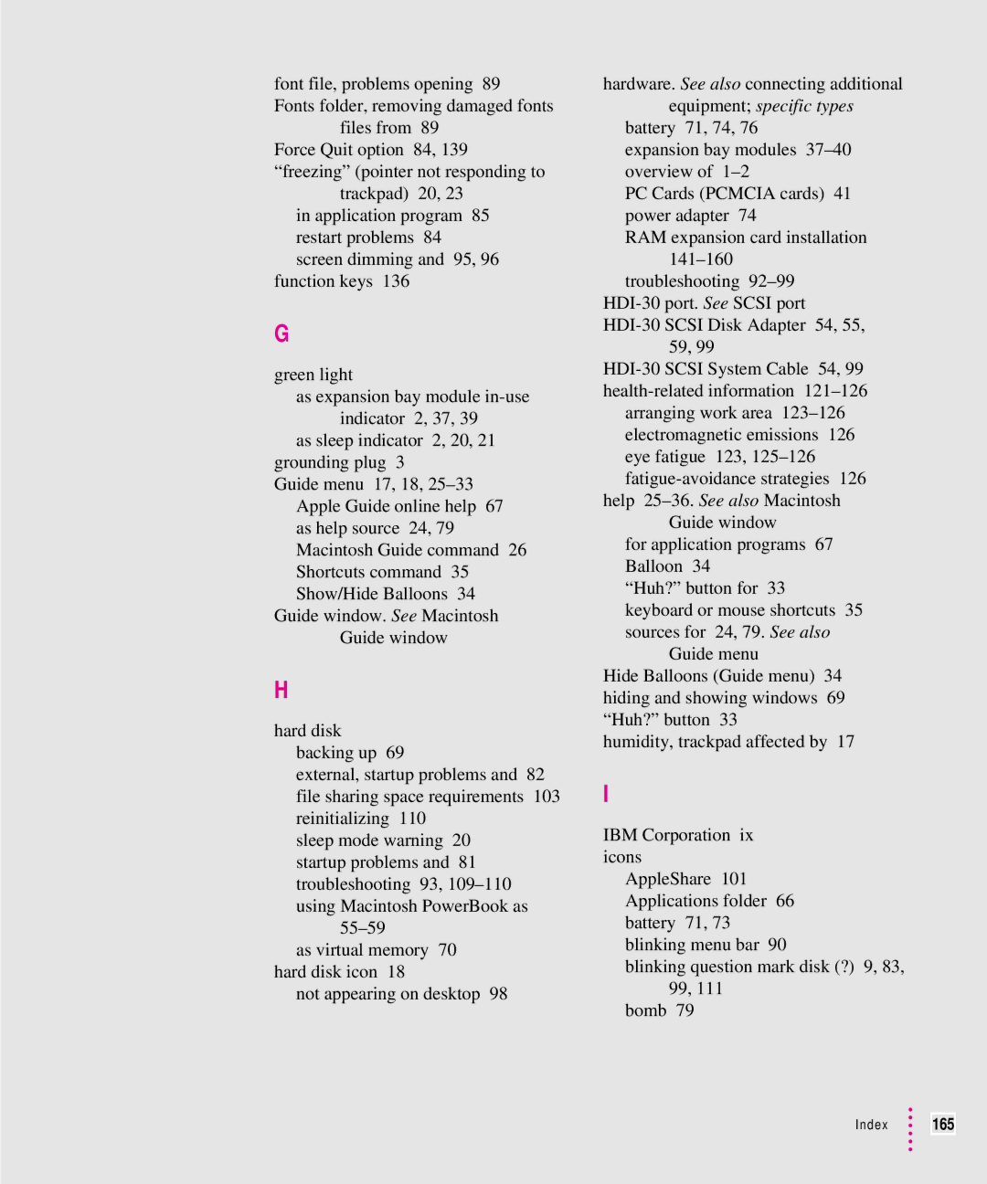 Apple 5300 Series manual Index 