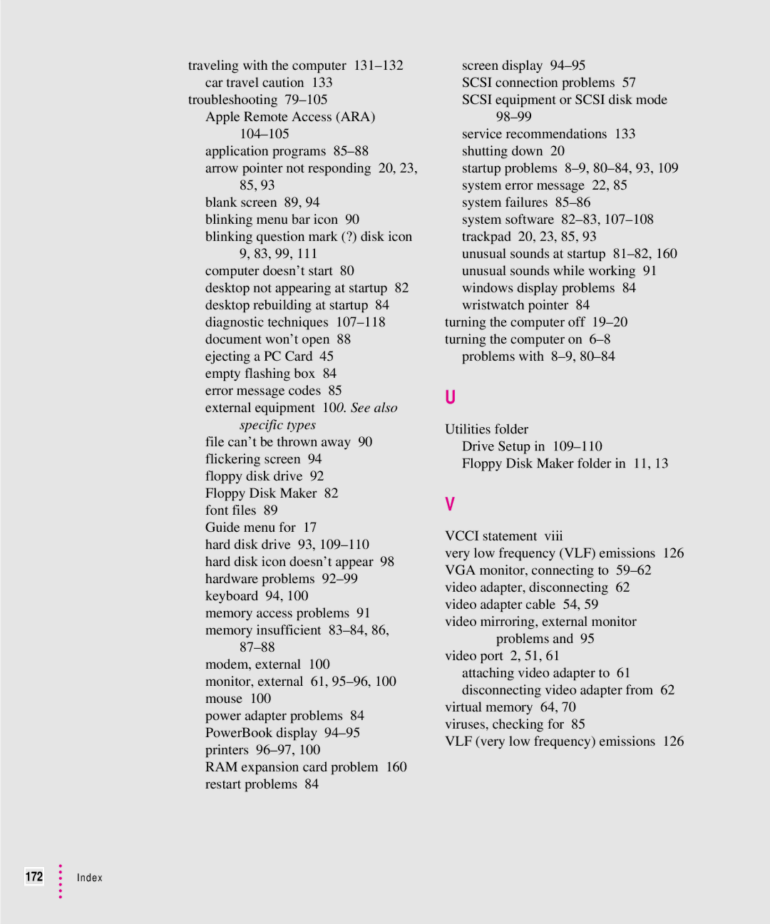 Apple 5300 Series manual Specific types 