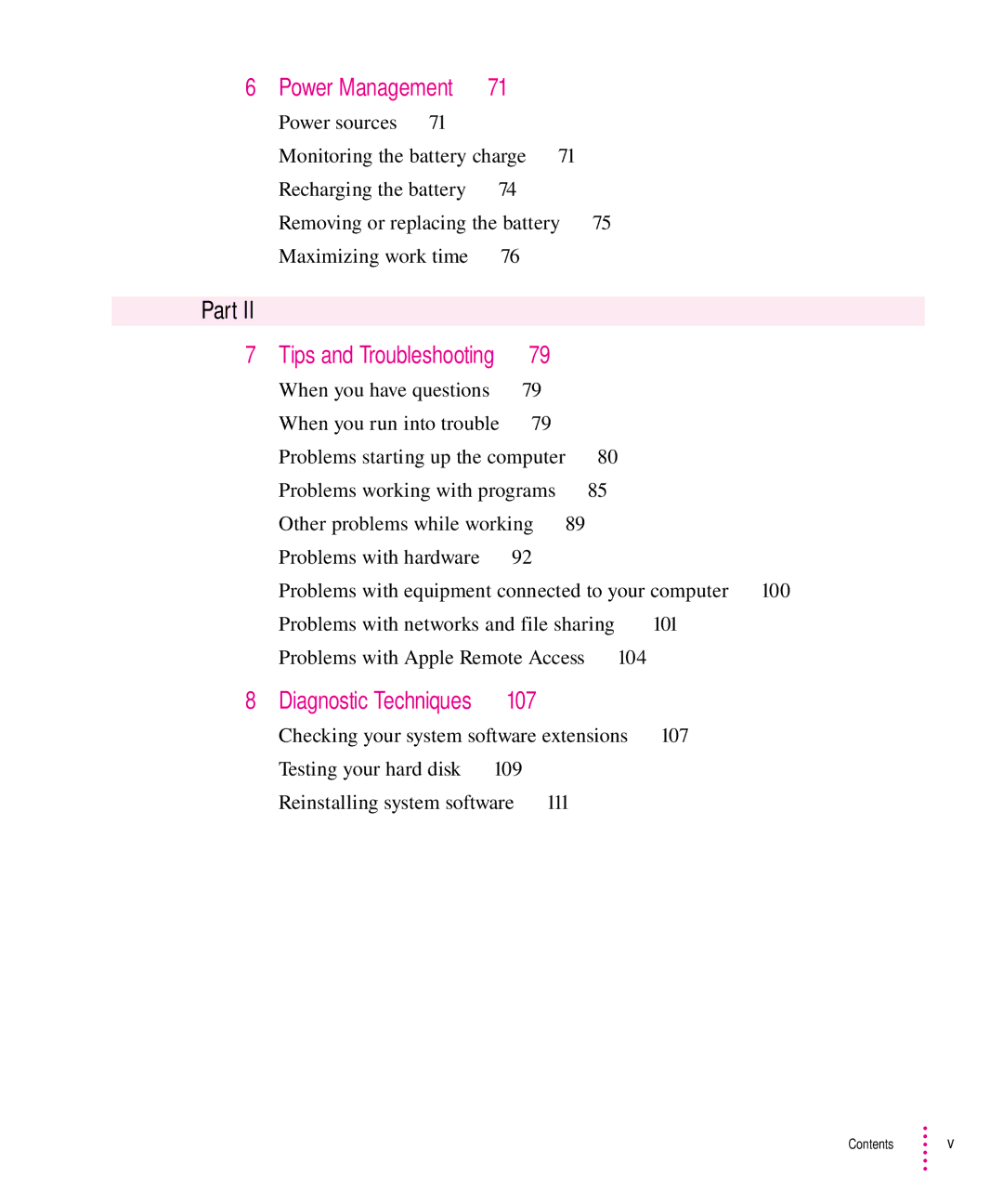 Apple 5300 Series manual Power Management, Tips and Troubleshooting, Diagnostic Techniques 