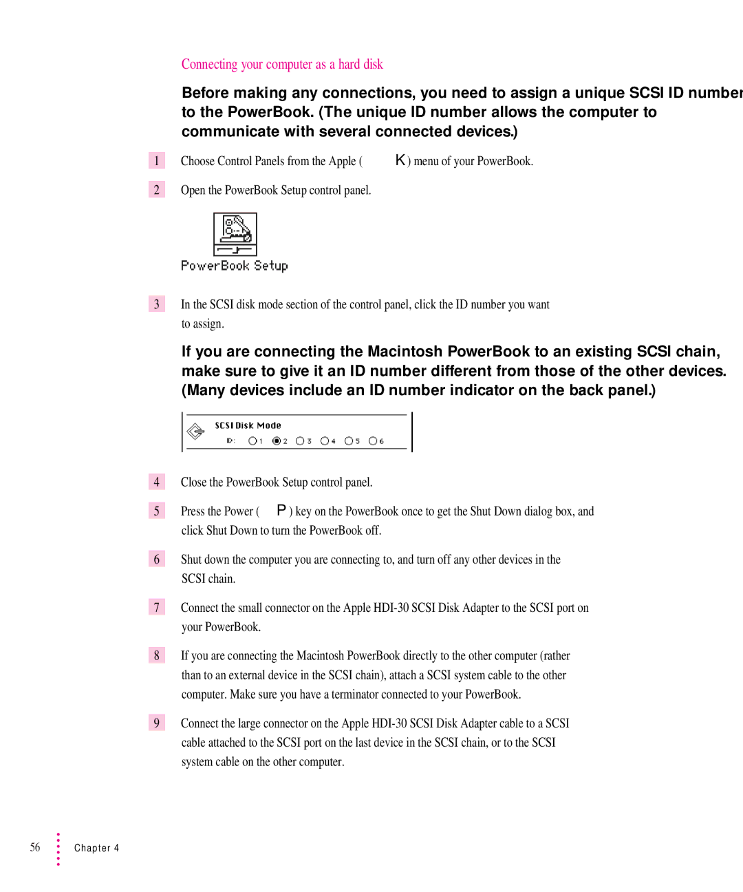 Apple 5300 Series manual Connecting your computer as a hard disk 