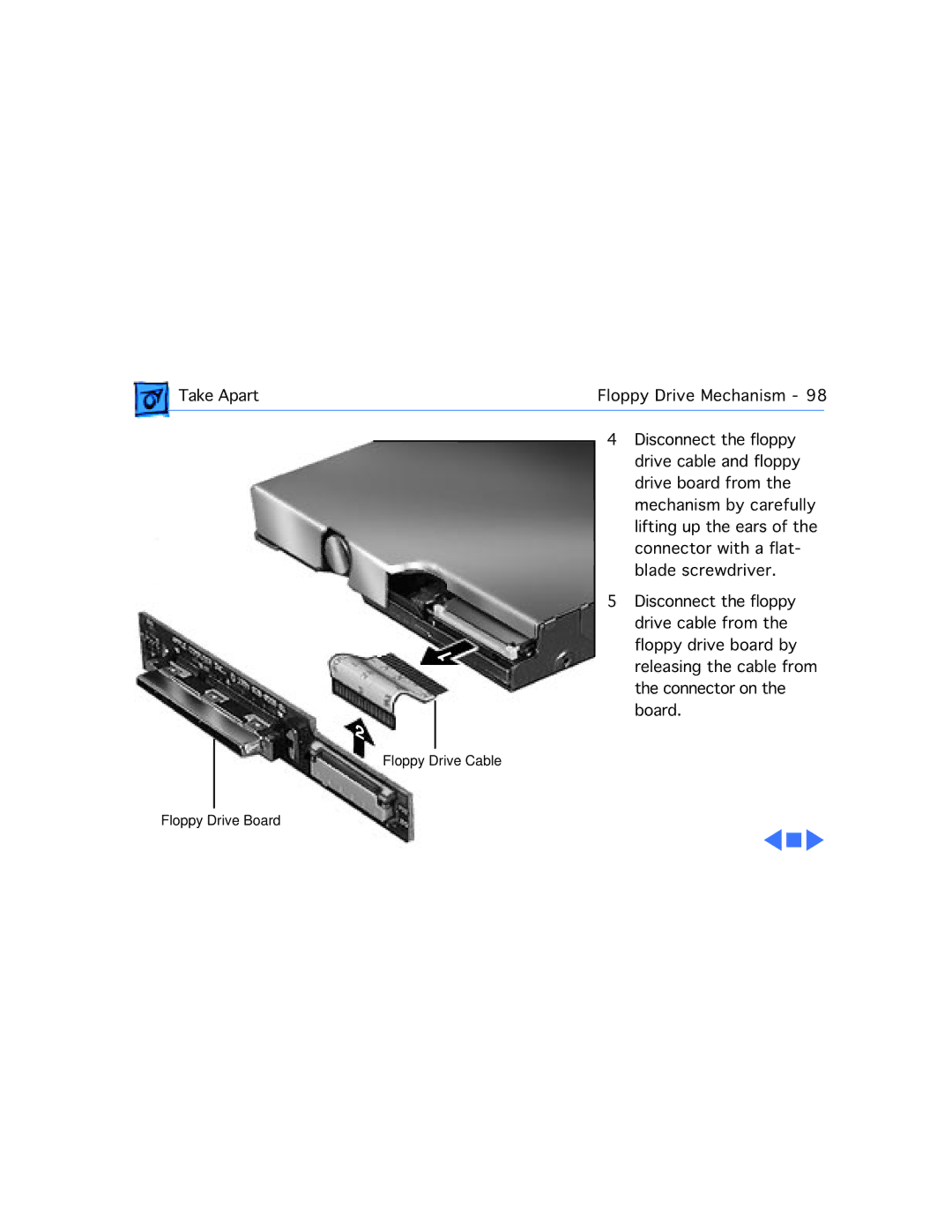 Apple 5300C/100, 5300CE/117, 5300/100, 5300CS/100, 190CS/66 manual Floppy Drive Cable 