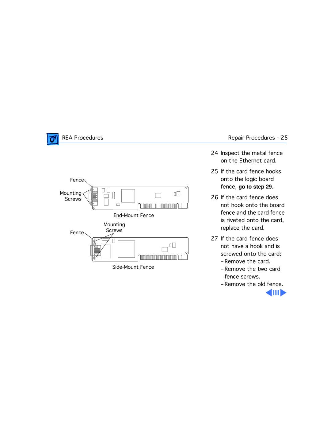 Apple 5300/100 LC, 5300CD, 5200CD, 5200/75 LC, 5215CD, 5320CD manual REA Procedures Repair Procedures 