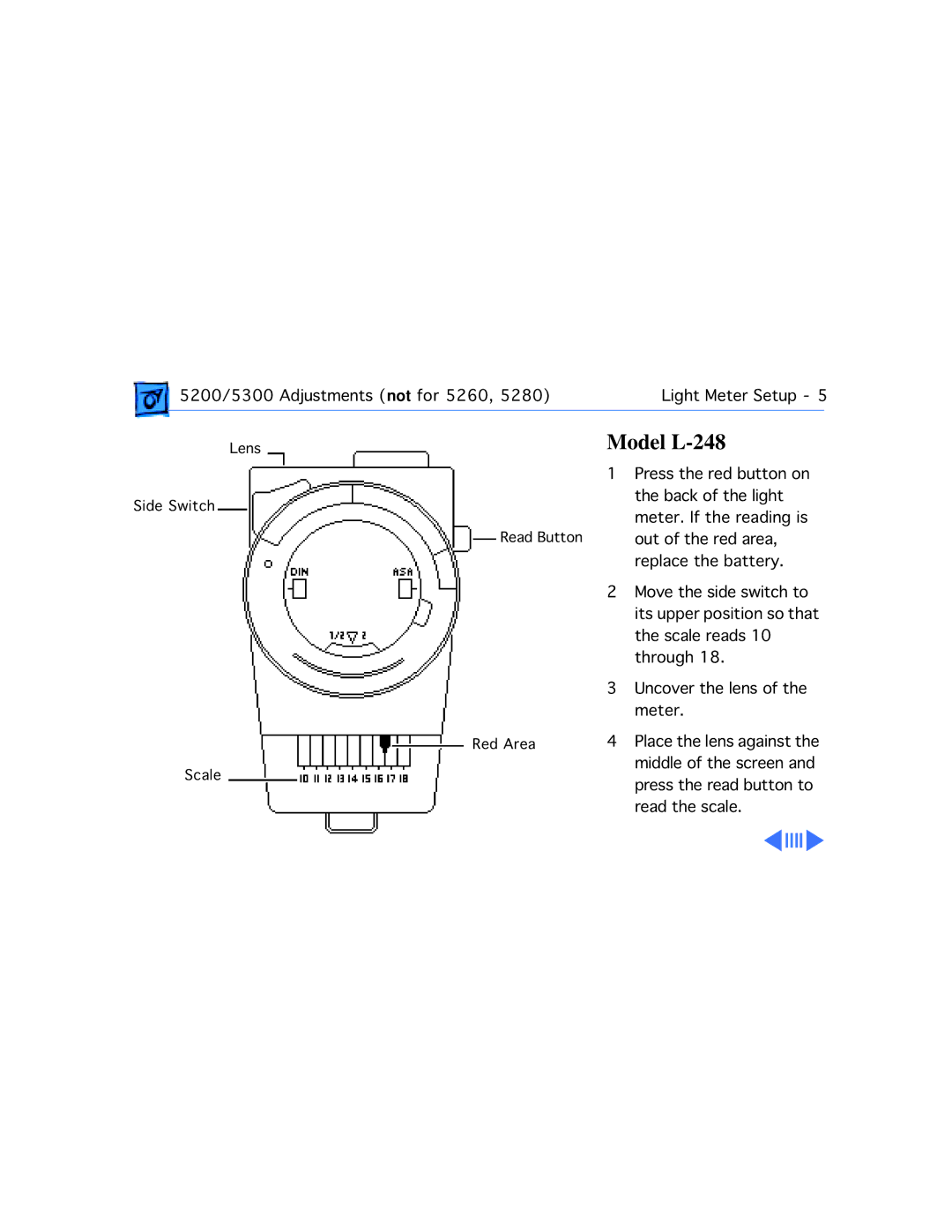 Apple 5300/100 LC, 5300CD, 5200CD, 5200/75 LC, 5215CD, 5320CD manual Model L-248 