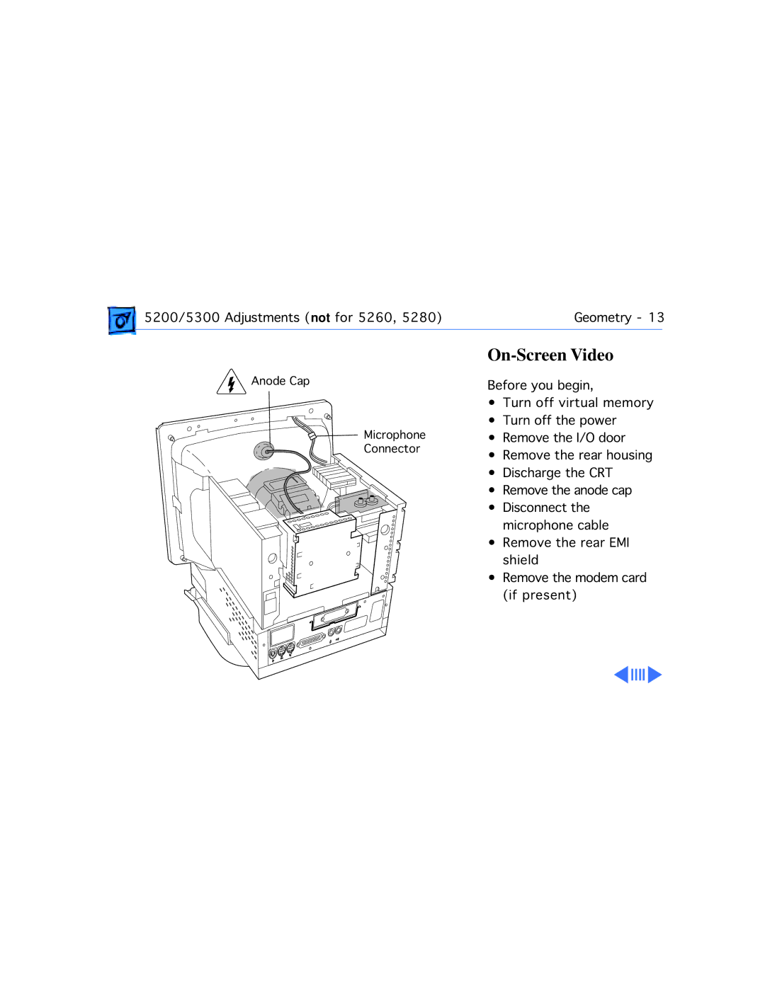 Apple 5320CD, 5300CD, 5200CD, 5200/75 LC, 5300/100 LC, 5215CD manual On-Screen Video 