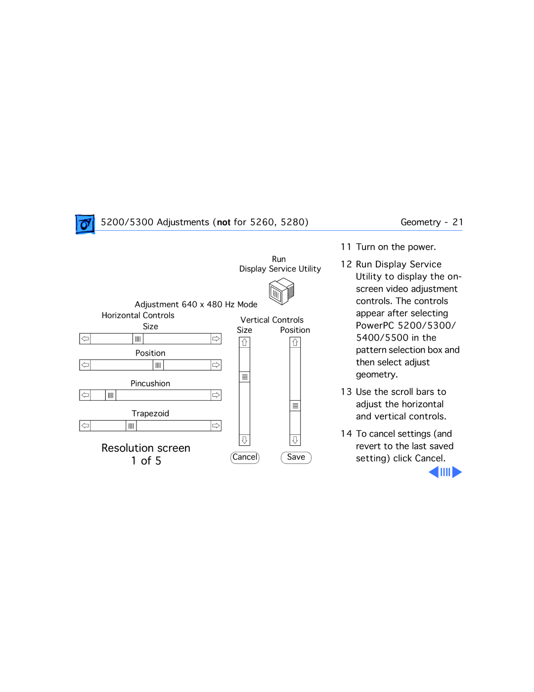 Apple 5200CD, 5300CD, 5200/75 LC, 5300/100 LC, 5215CD, 5320CD manual Resolution screen 