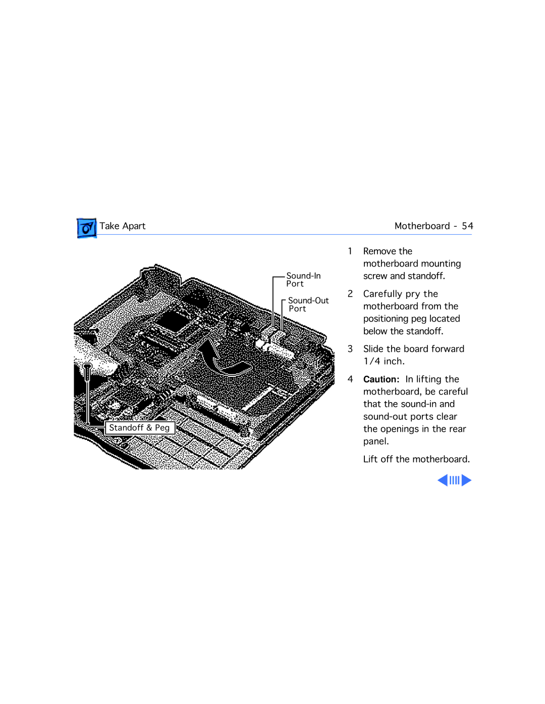 Apple 540C, 520C manual Take Apart Motherboard 