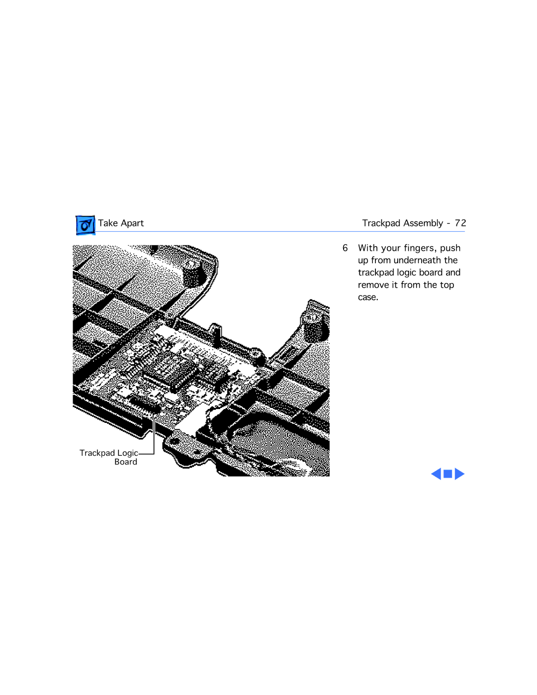 Apple 520C, 540C manual Trackpad Logic Board 