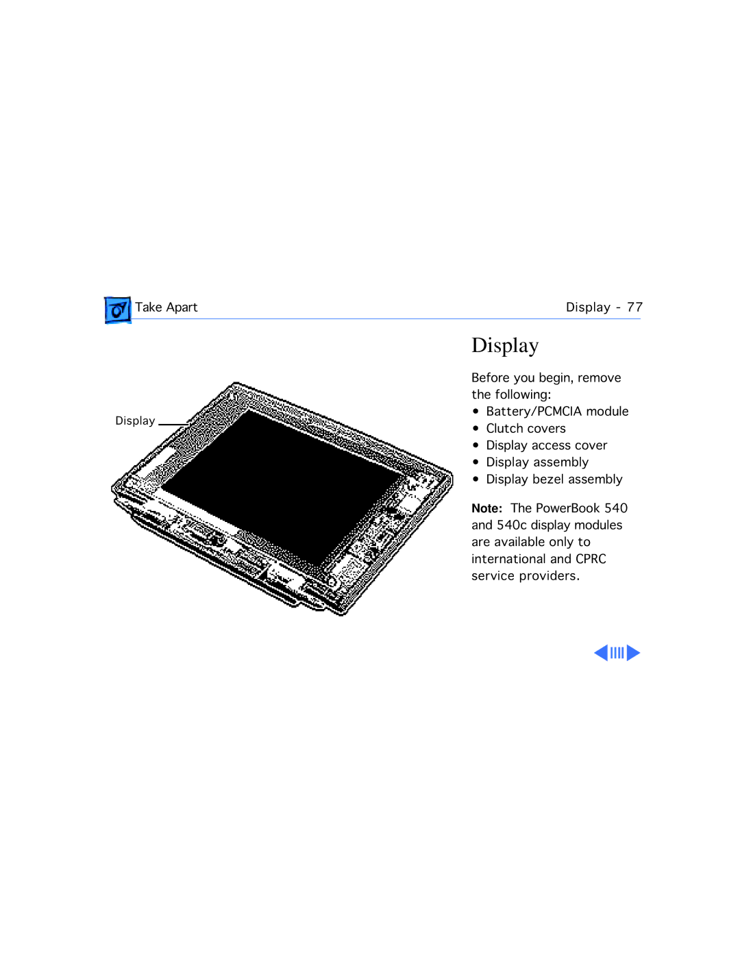 Apple 540C, 520C manual Display 