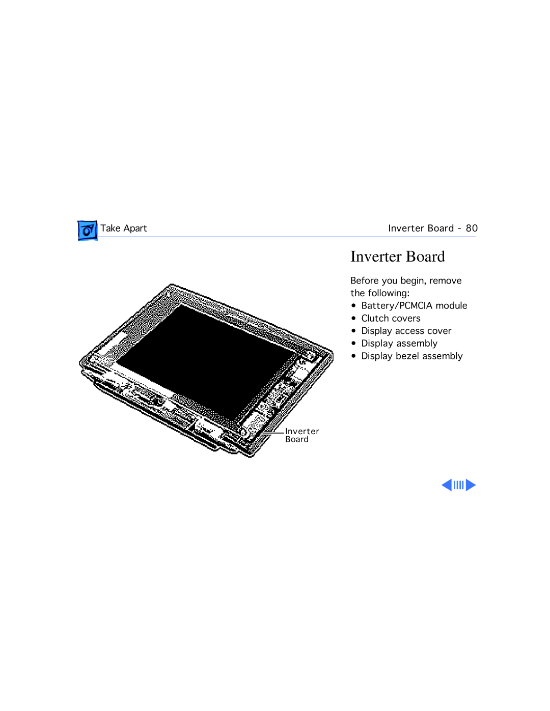 Apple 520C, 540C manual Inverter Board 