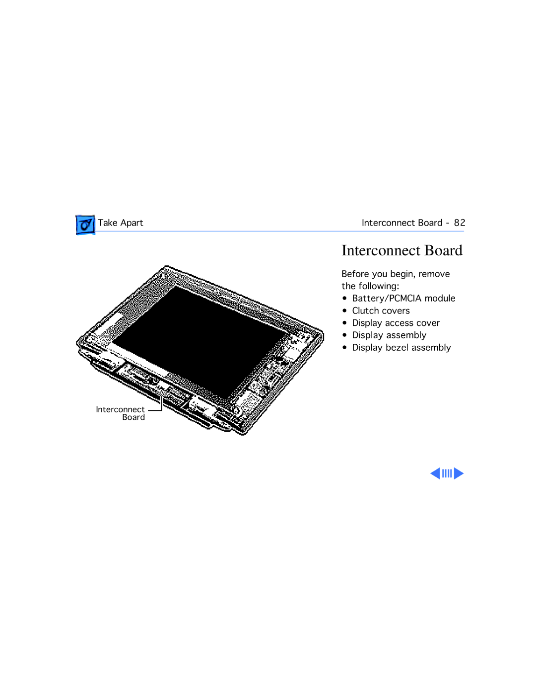 Apple 540C, 520C manual Interconnect Board 