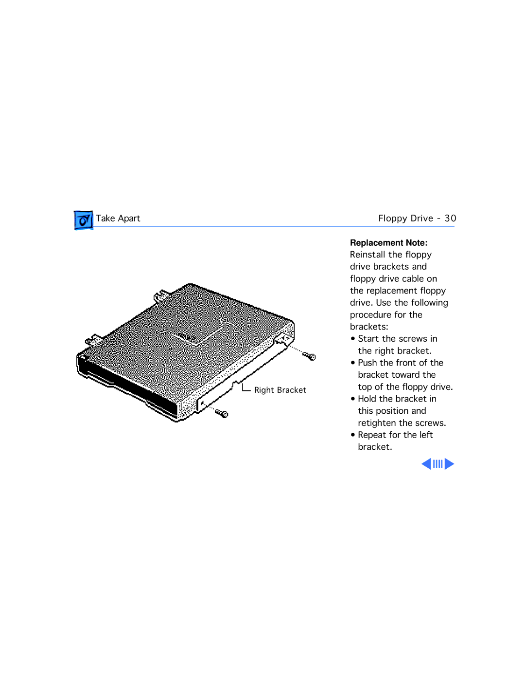 Apple 540C, 520C manual Take Apart Floppy Drive 