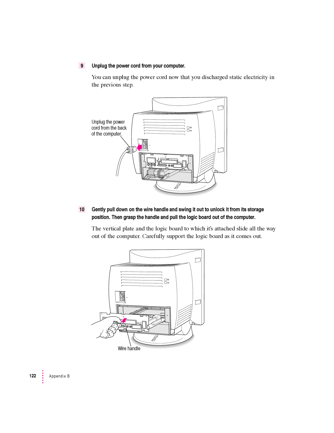 Apple 5400 Series manual Unplug the power cord from your computer 