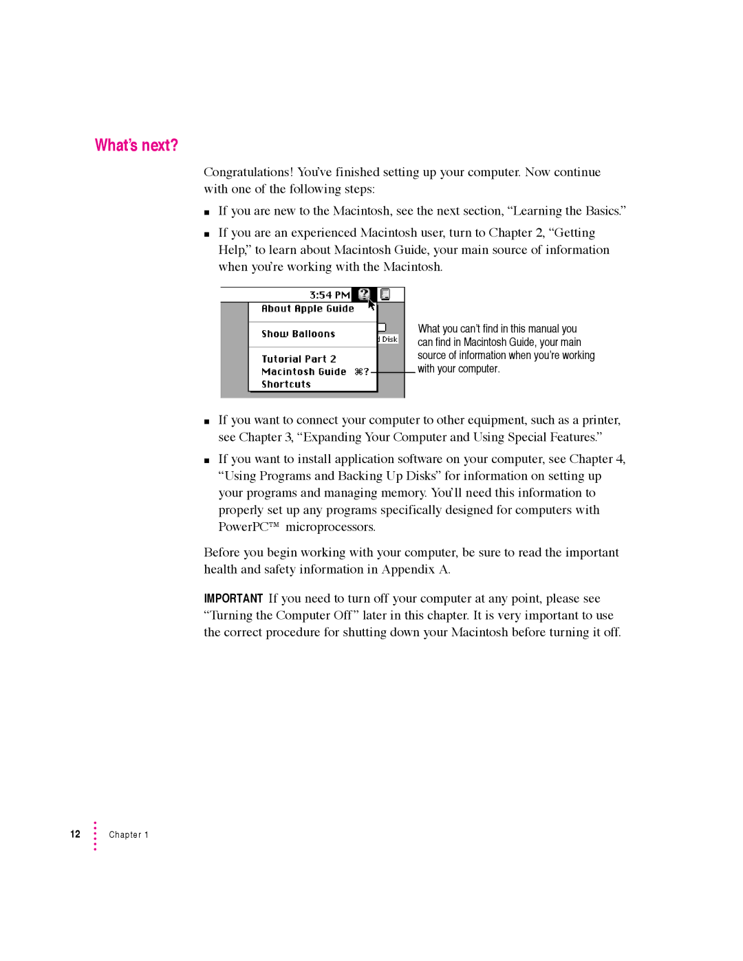 Apple 5400 Series manual What’s next? 