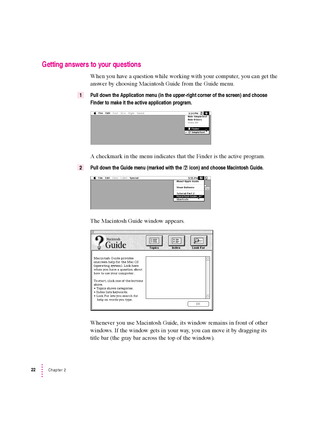 Apple 5400 Series manual Getting answers to your questions 