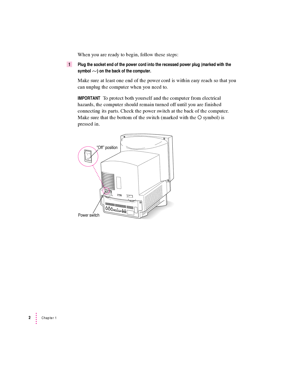 Apple 550 series, 570 series manual When you are ready to begin, follow these steps 