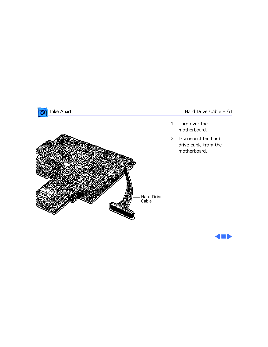 Apple 550C manual Hard Drive Cable 