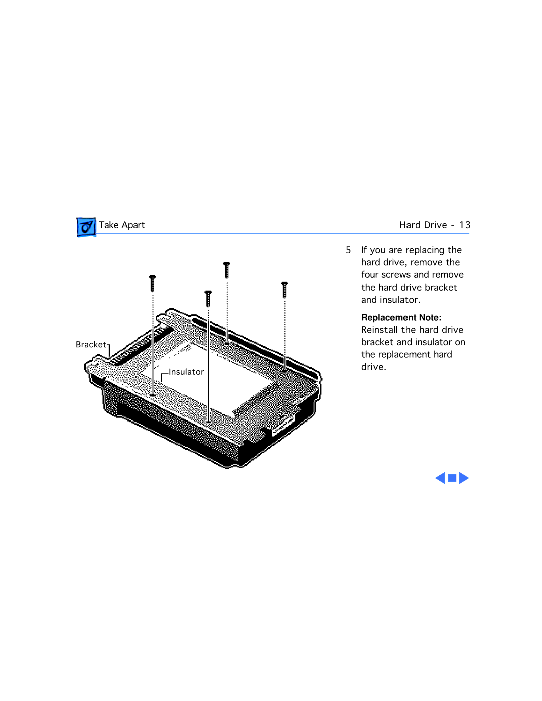 Apple 550C manual Replacement Note 