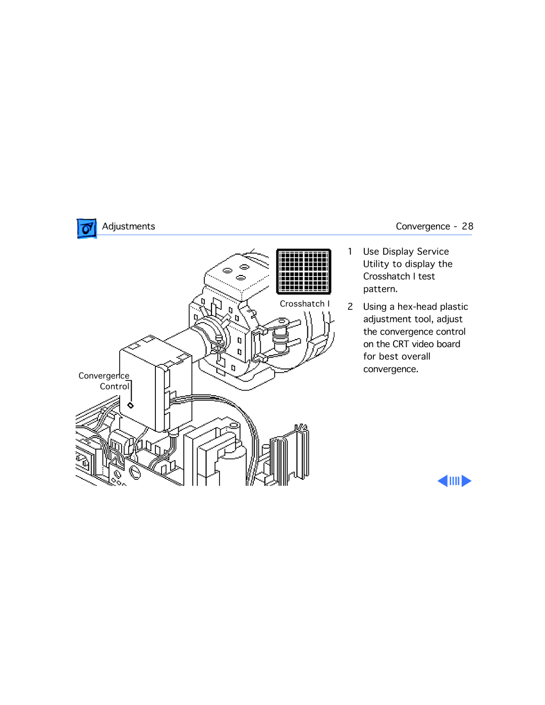 Apple 578, 575, 577, 560, 550, 500 manual Crosshatch I test 