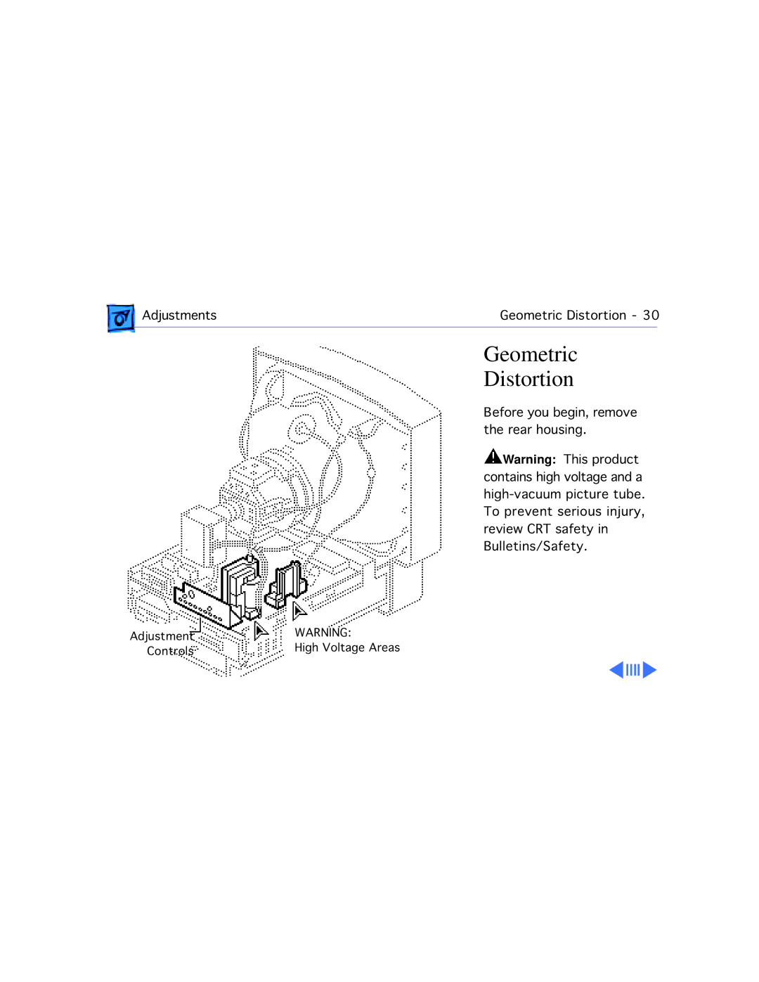 Apple 577, 575, 560, 550, 500, 578 manual Geometric Distortion 