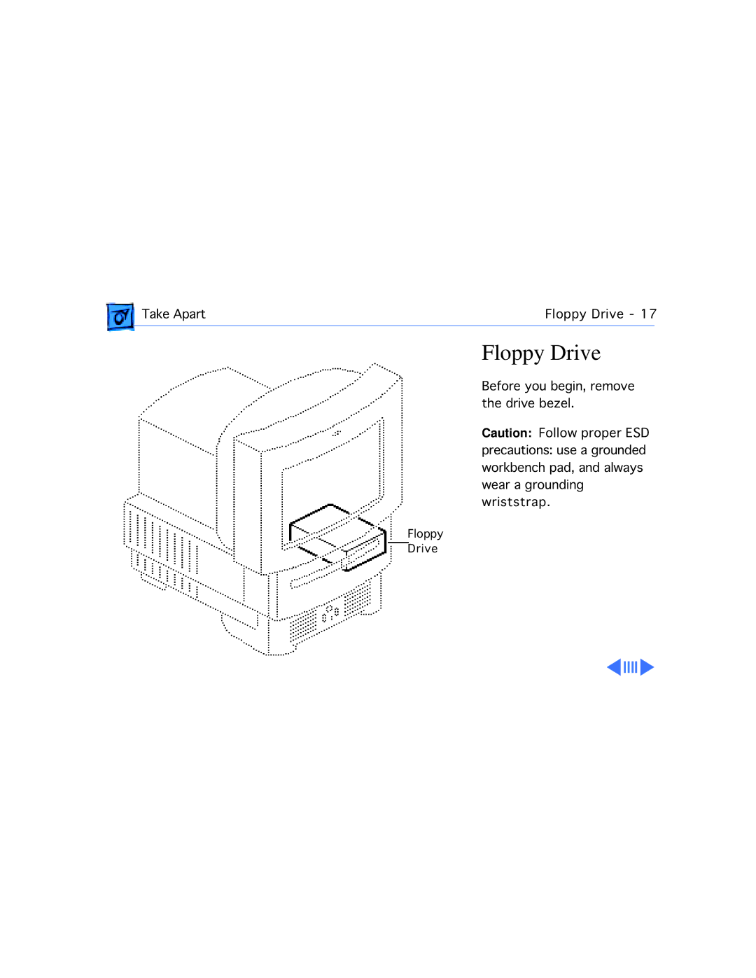 Apple 500, 575, 577, 560, 550, 578 manual Floppy Drive 