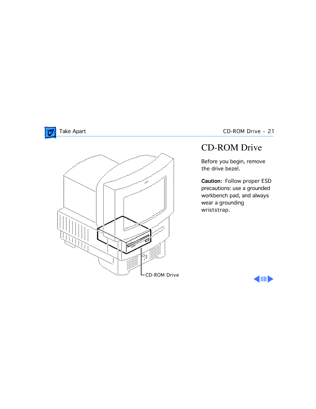 Apple 560, 575, 577, 550, 500, 578 manual CD-ROM Drive 