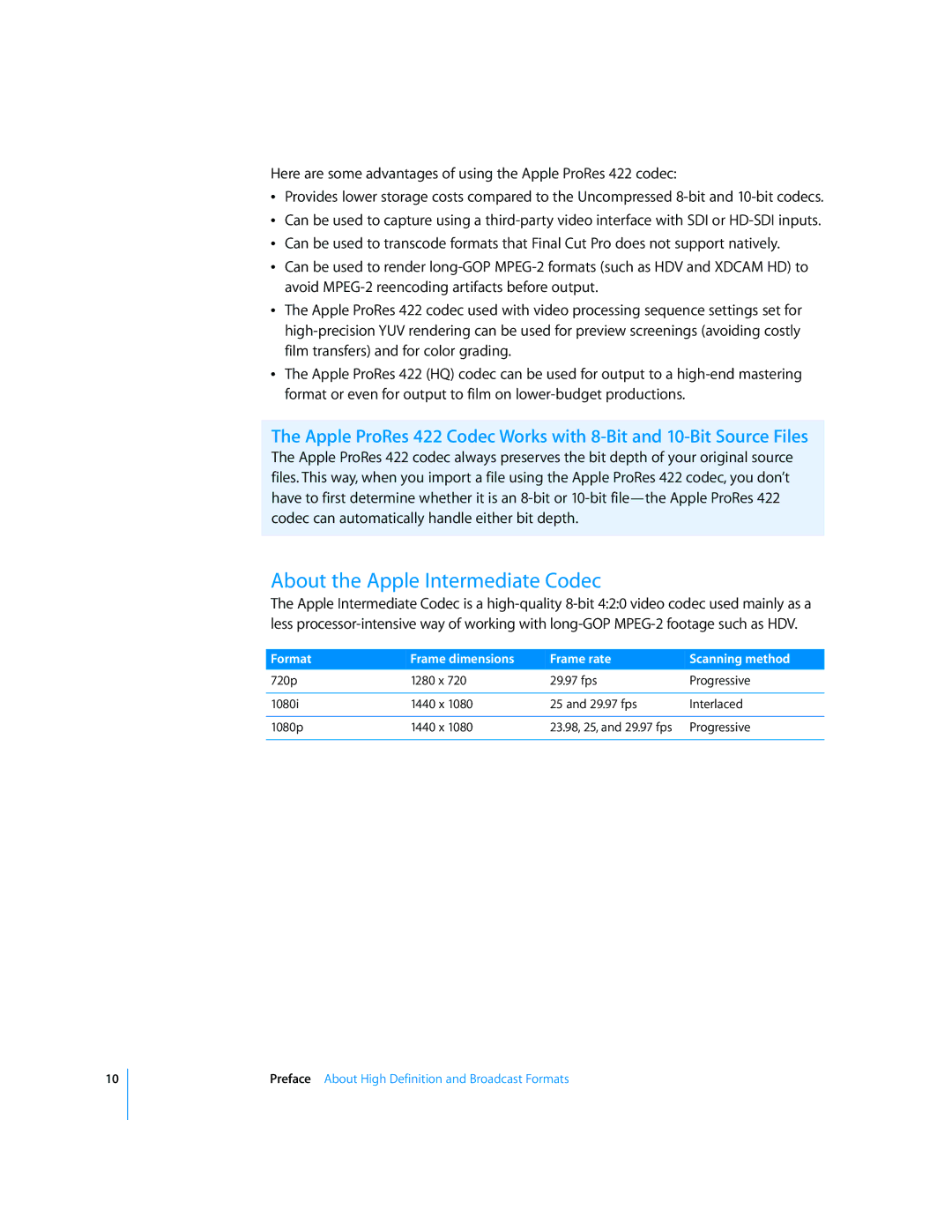 Apple 6 manual About the Apple Intermediate Codec 