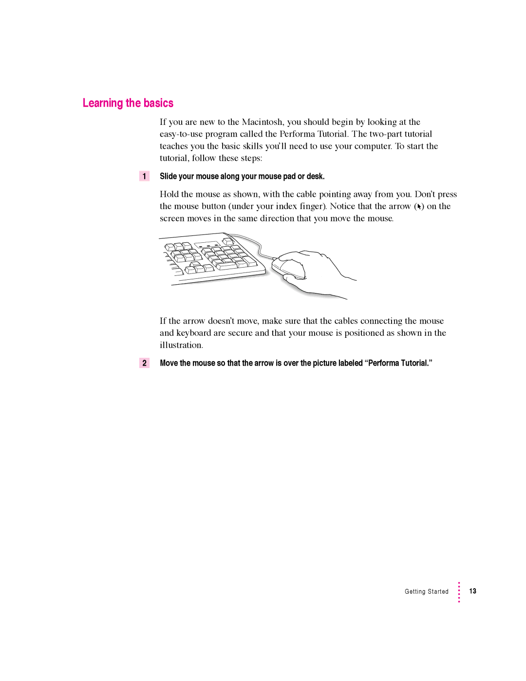 Apple 600 series manual Learning the basics 