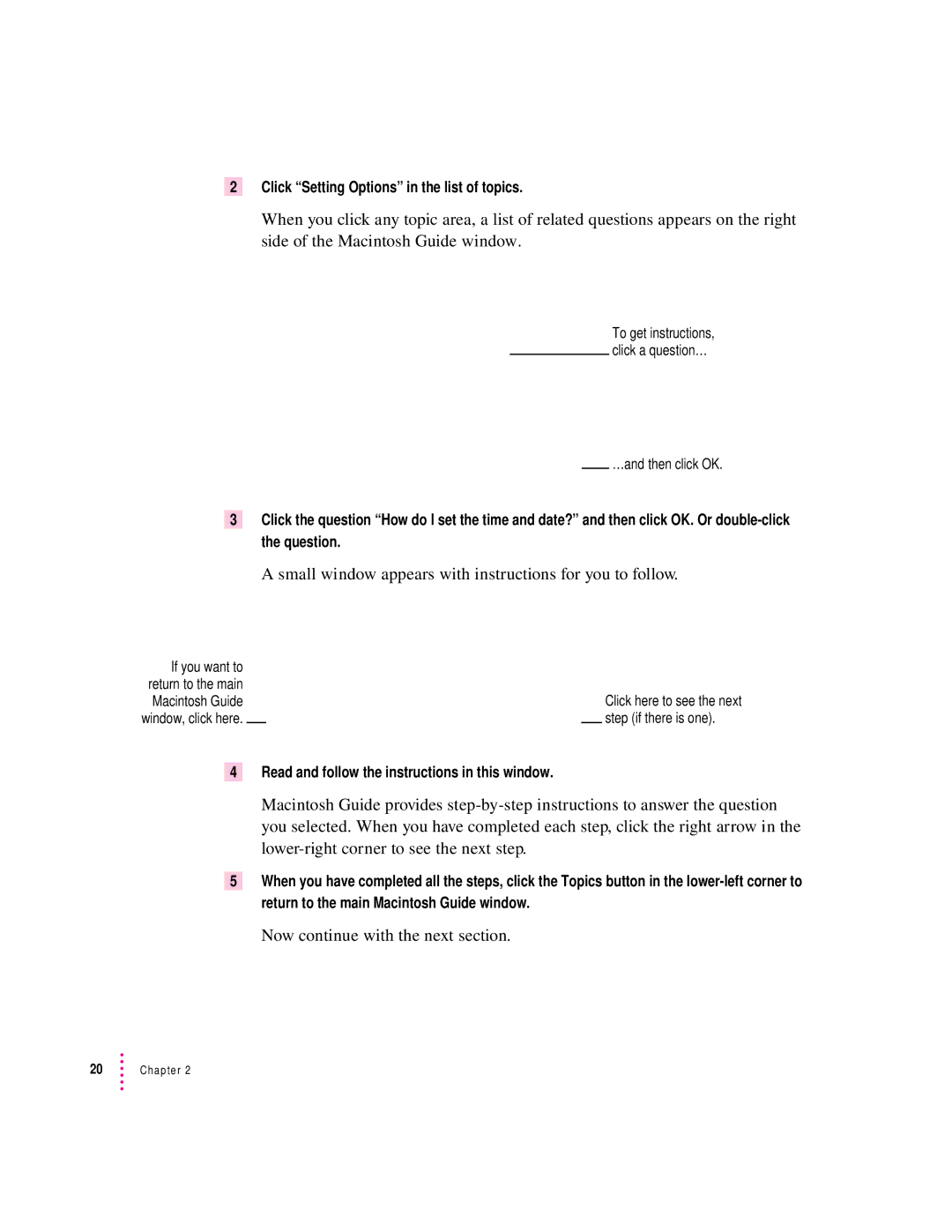 Apple 6200 series manual Small window appears with instructions for you to follow, Now continue with the next section 