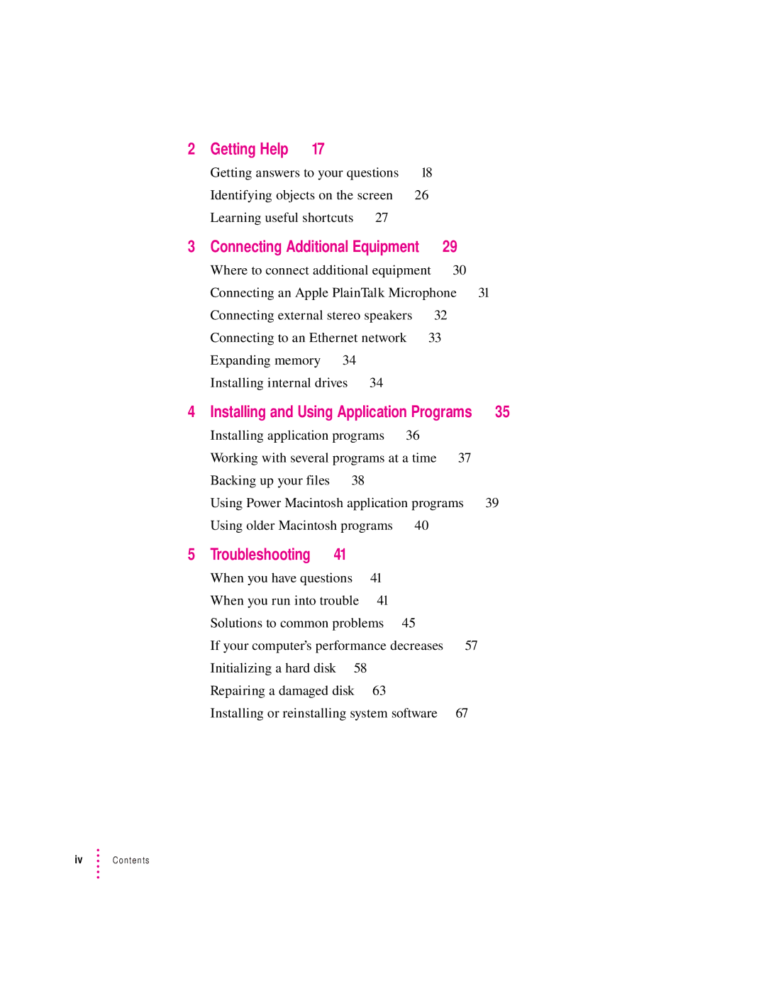 Apple 6200 series manual Getting Help, Troubleshooting, Where to connect additional equipment 