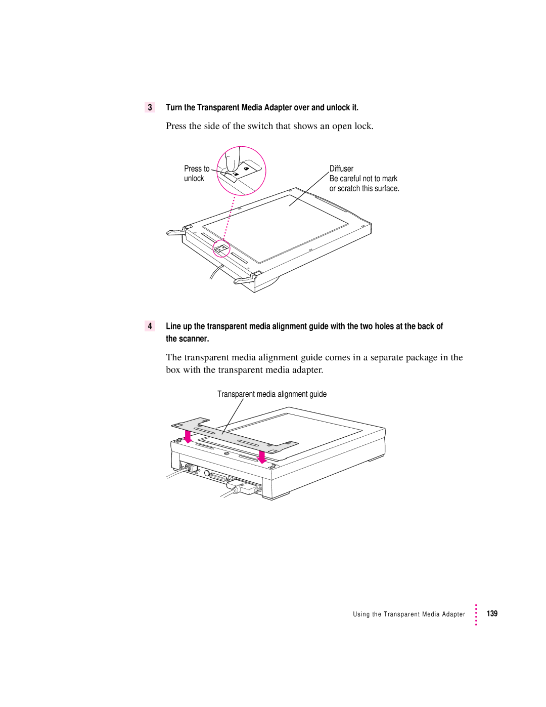 Apple 1230, 627 user manual Press the side of the switch that shows an open lock 