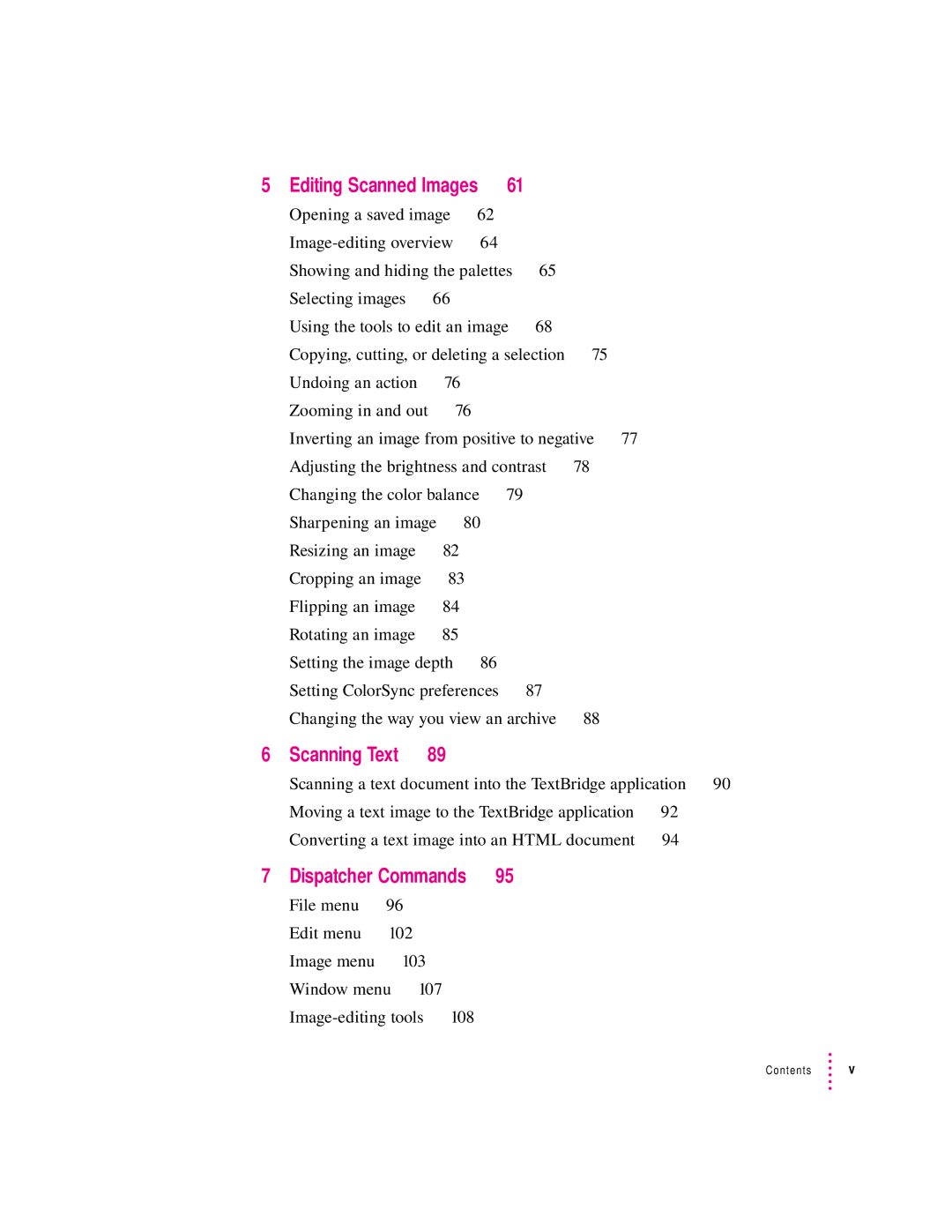 Apple 1230, 627 user manual Editing Scanned Images, Scanning a text document into the TextBridge application 