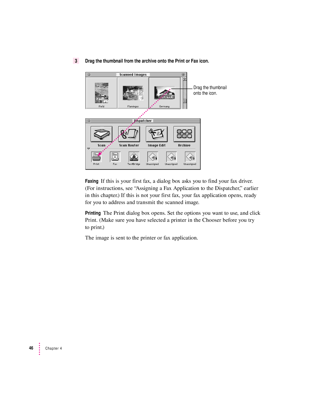 Apple 627, 1230 user manual Drag the thumbnail onto the icon 