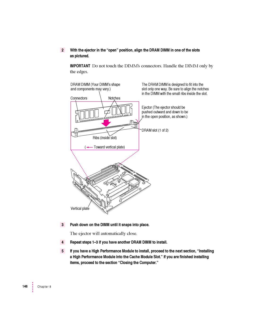 Apple 6360 manual Ejector will automatically close 