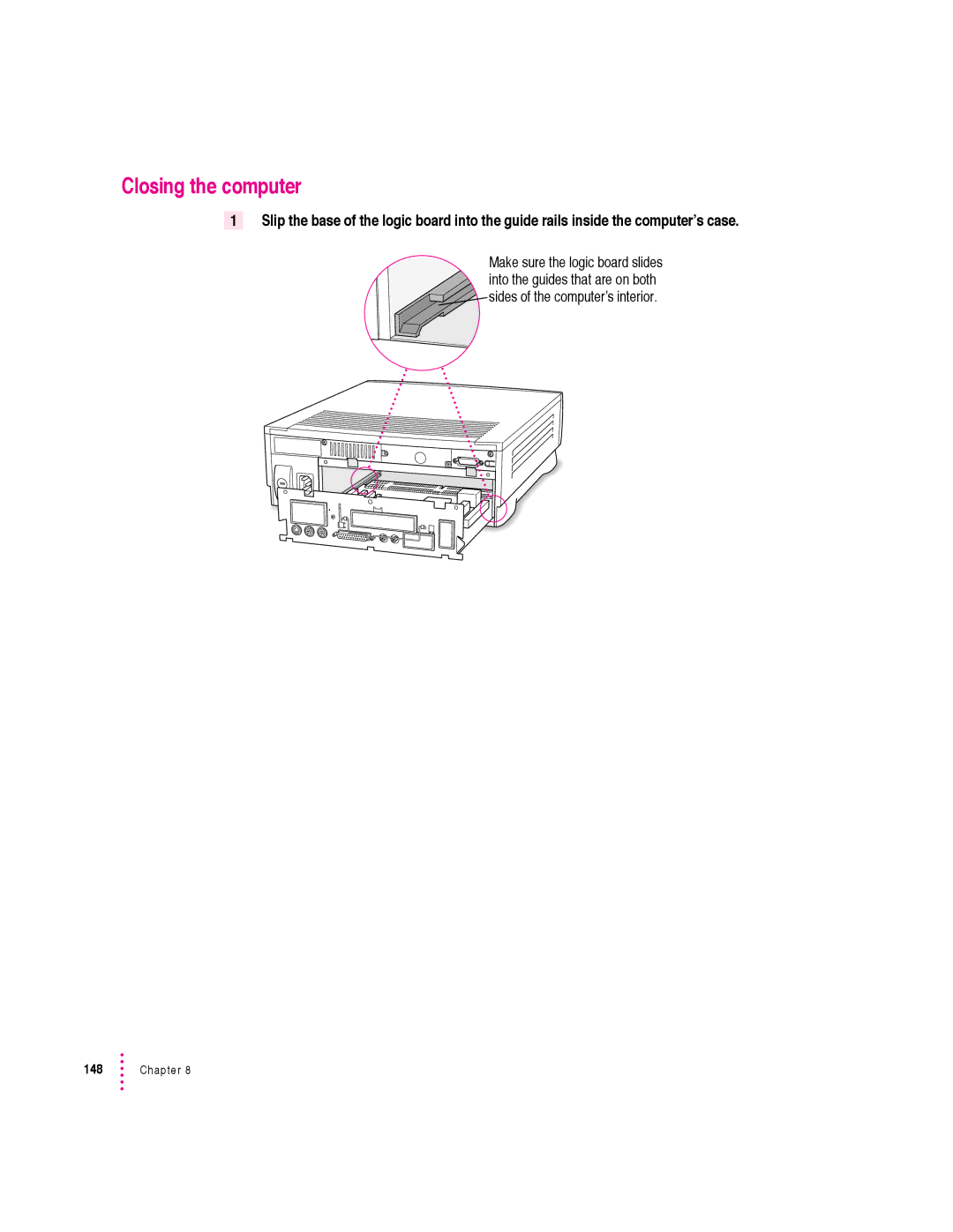 Apple 6360 manual Closing the computer 