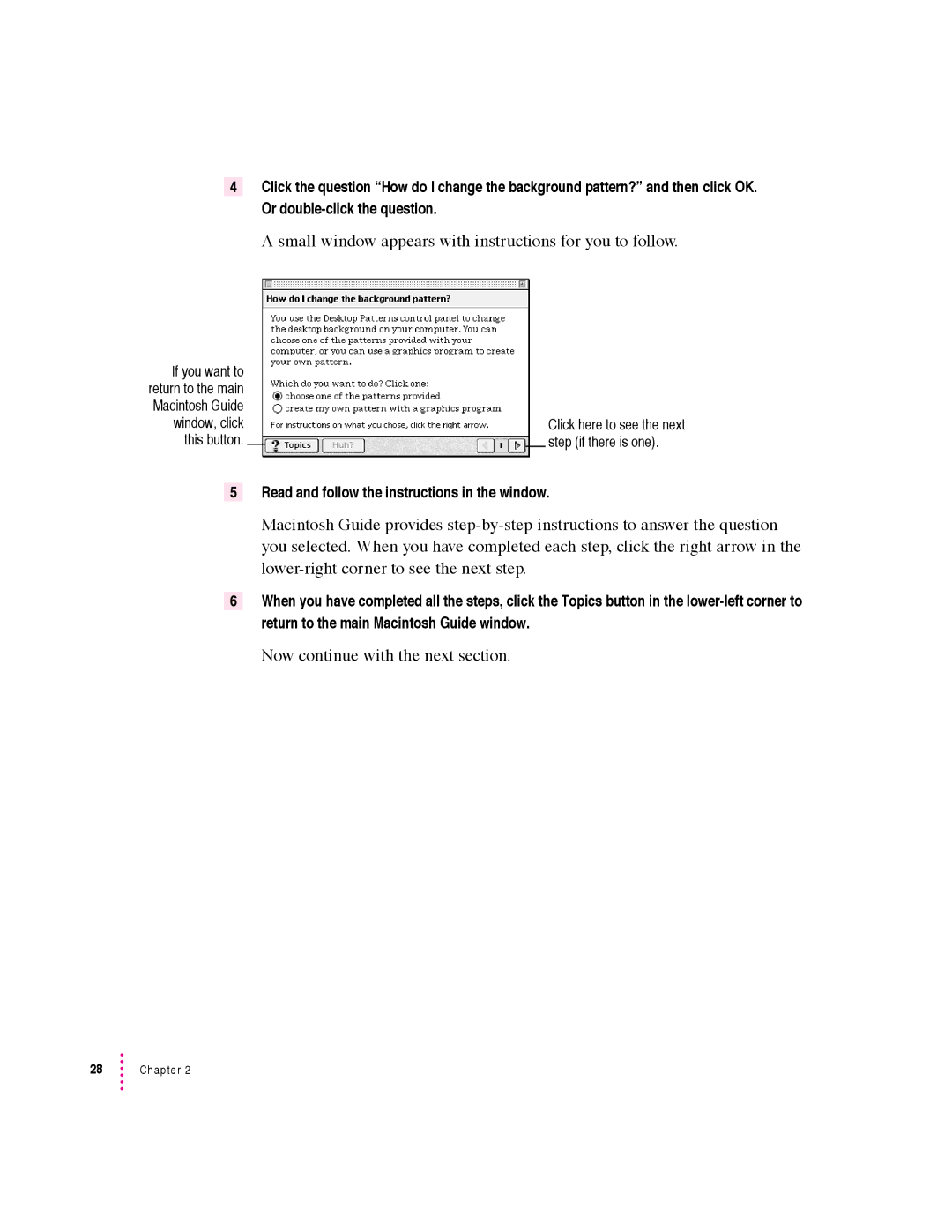 Apple 6360 manual Read and follow the instructions in the window 