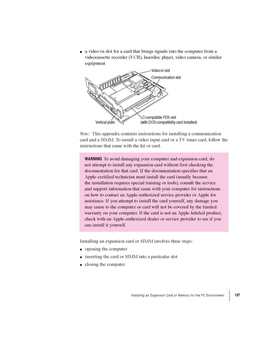 Apple 640 manual 137 