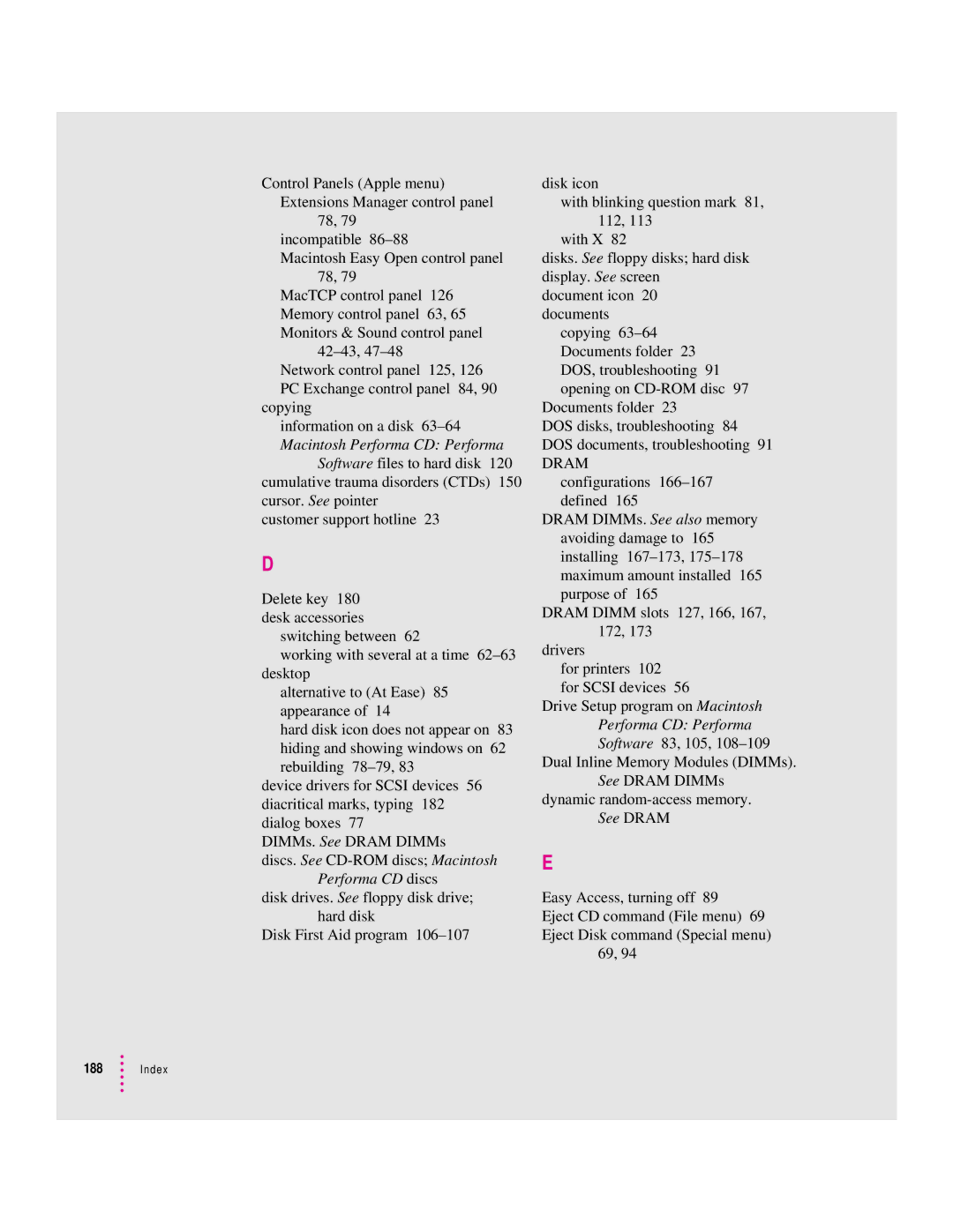 Apple 6400 appendix Dram 