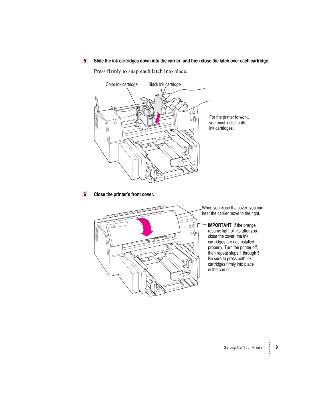 Apple 6500 manual Press firmly to snap each latch into place 