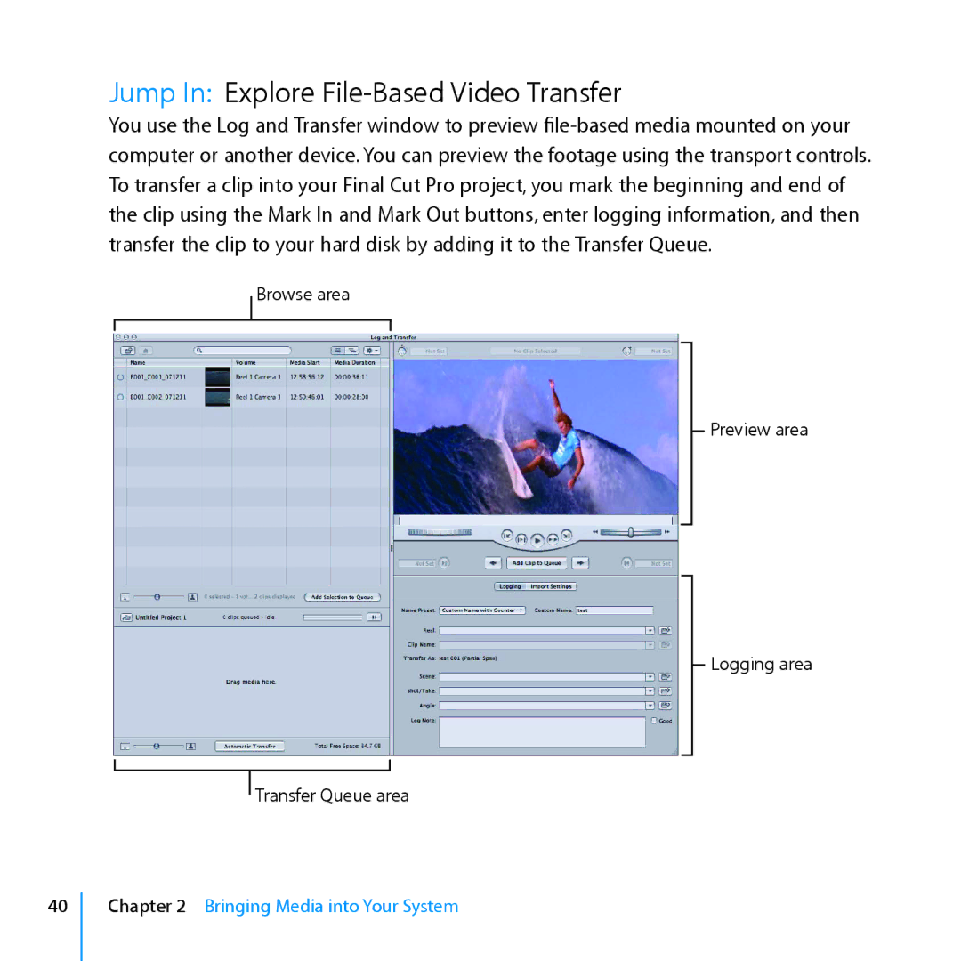 Apple 7 manual Jump In Explore File-Based Video Transfer 