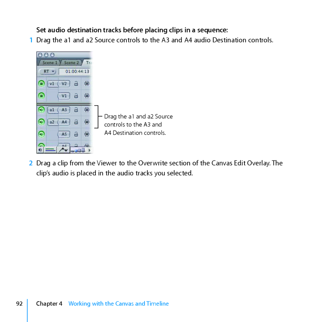 Apple 7 manual A4 Destination controls 