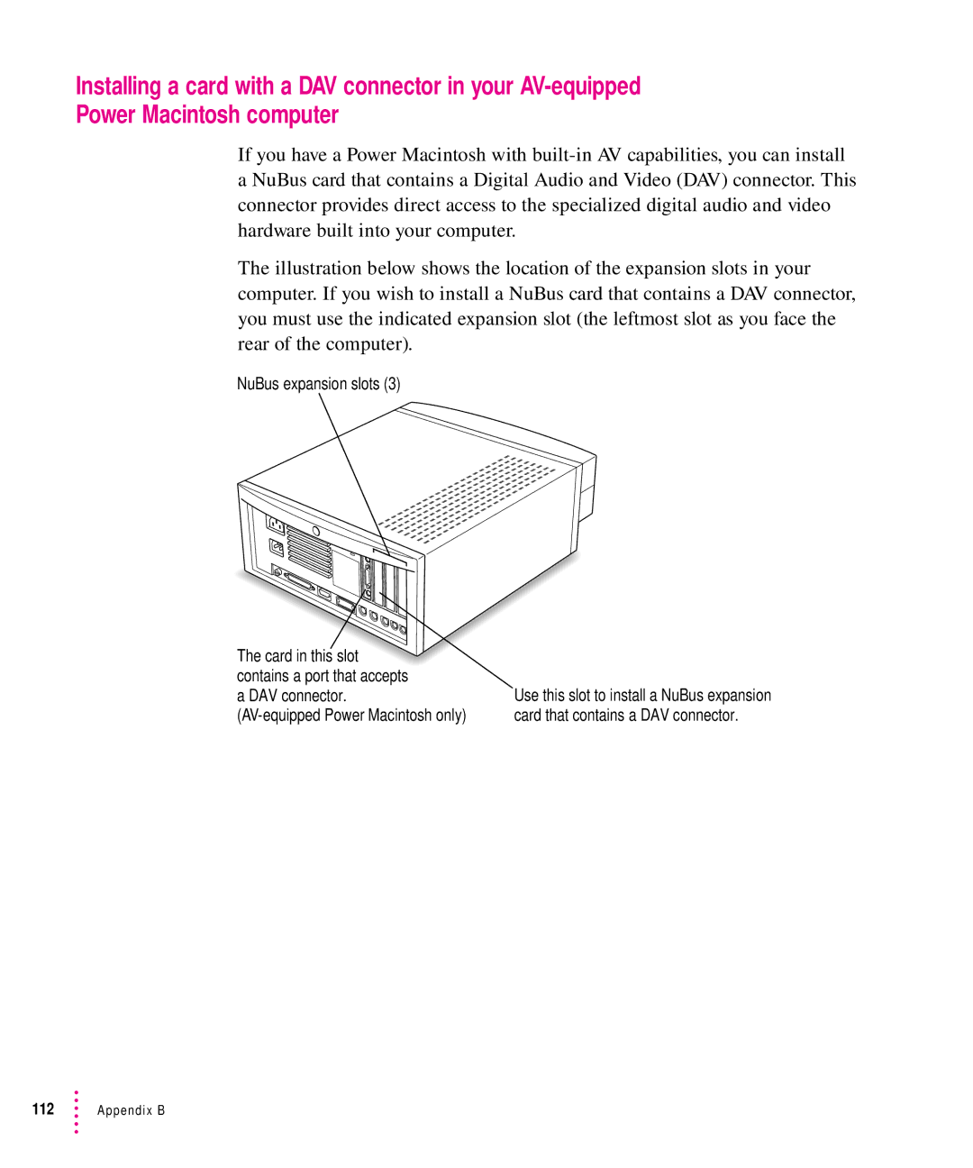 Apple 7100 manual AV-equipped Power Macintosh only 