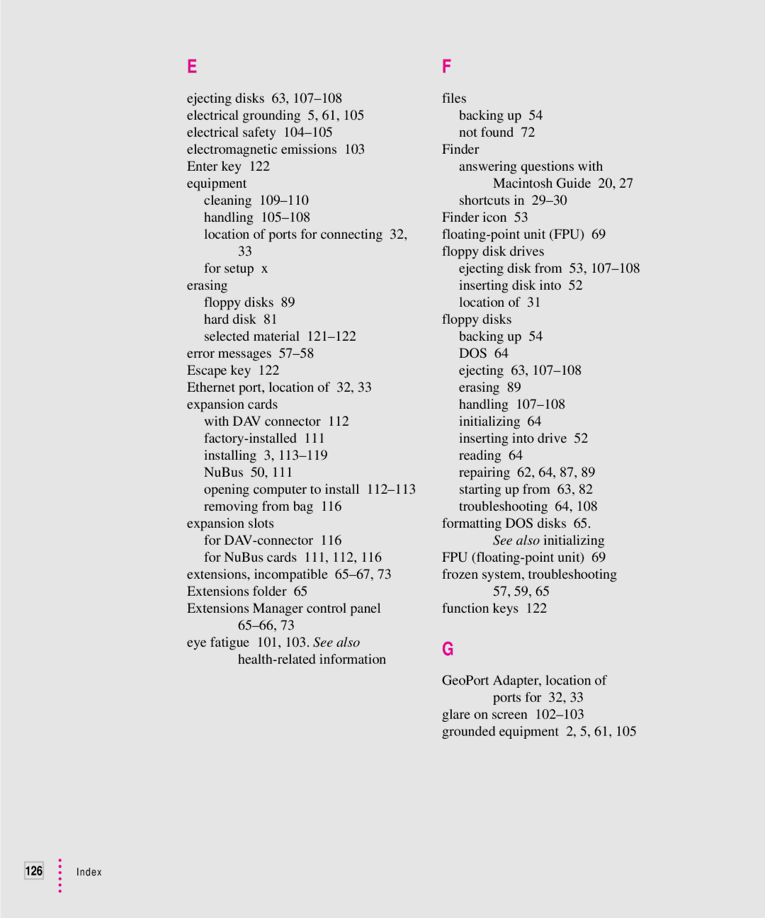 Apple 7100 manual Shortcuts 