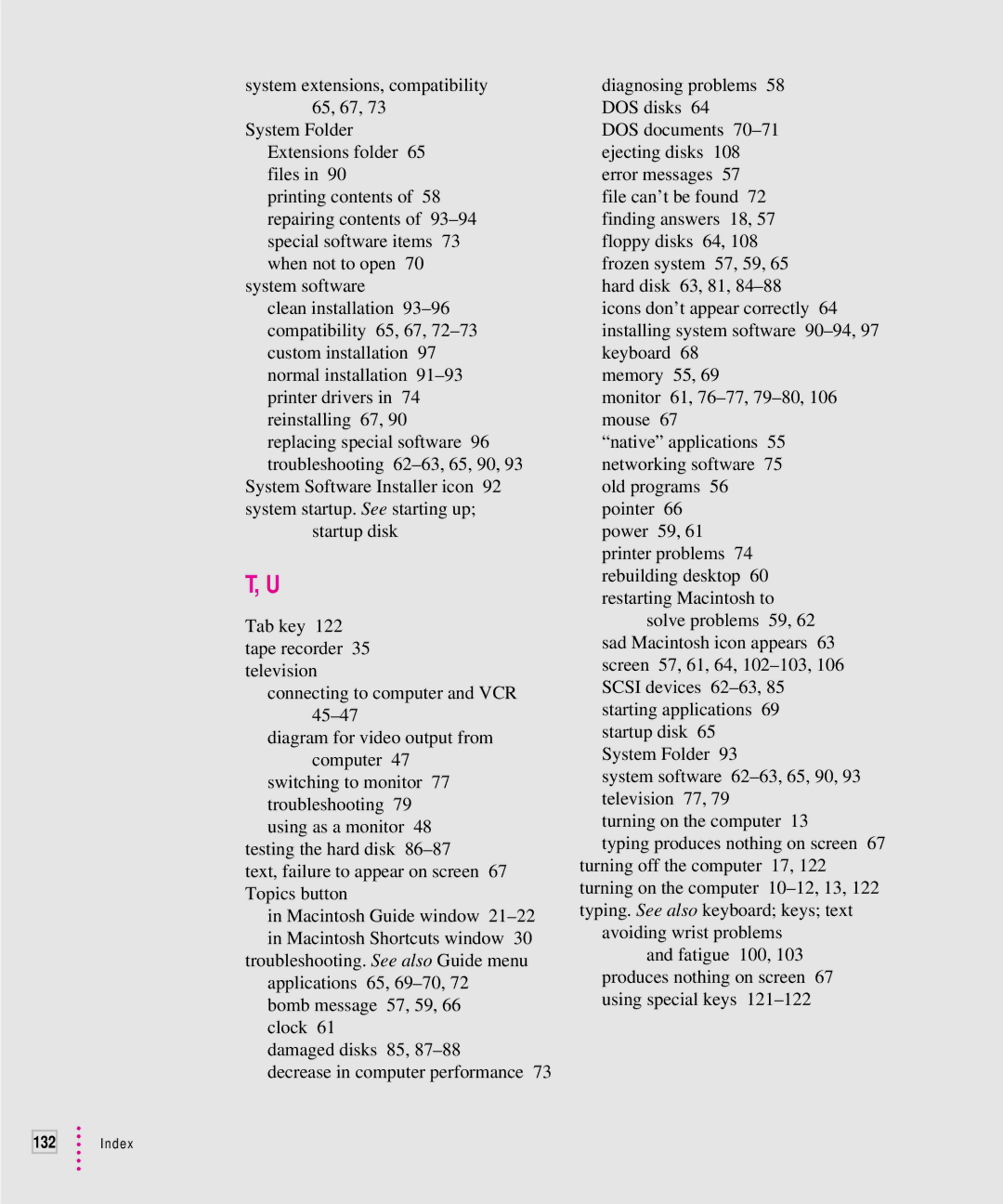 Apple 7100 manual Index 