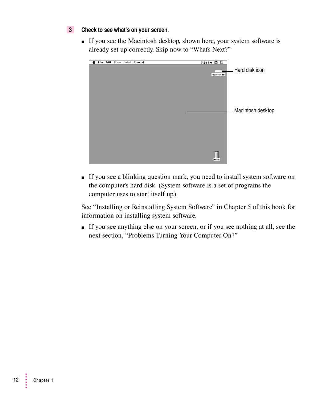 Apple 7100 manual Check to see what’s on your screen 