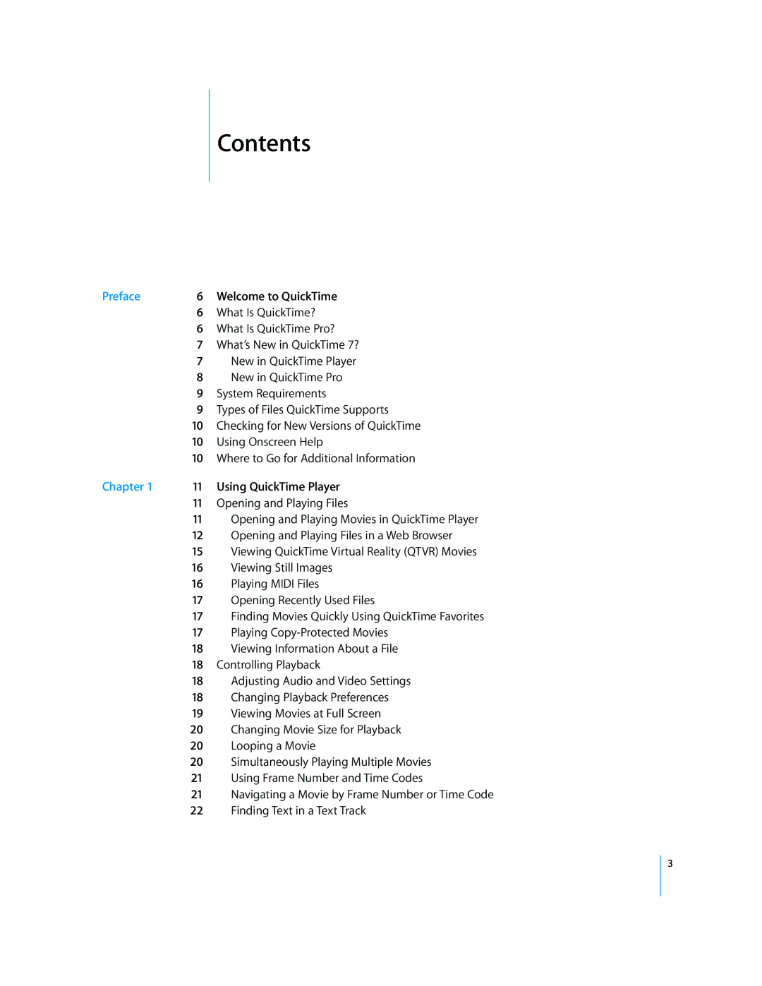 Apple 7.2 manual Contents 