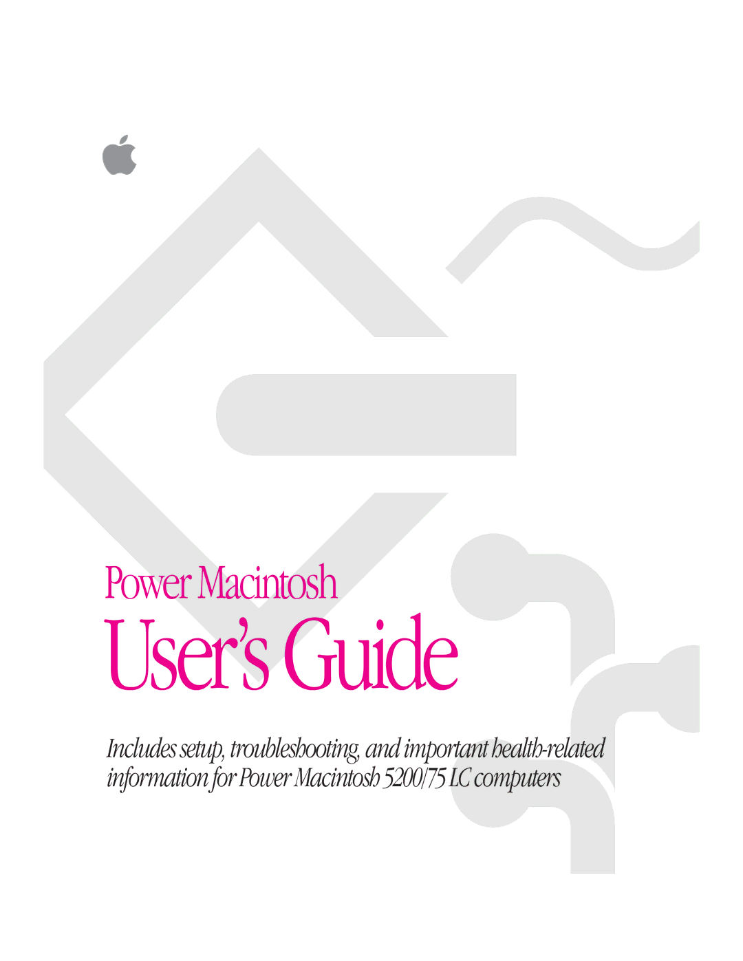 Apple 5200 LC, 75 LC manual User’s Guide 